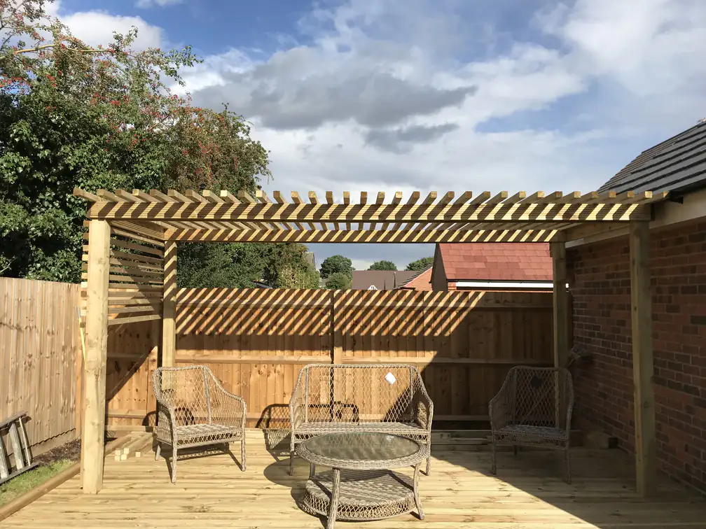Rear house fencing